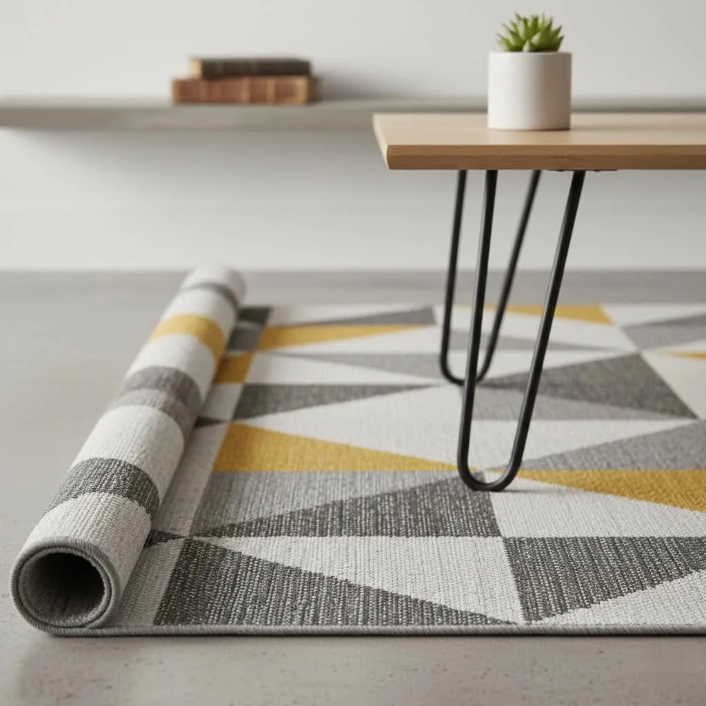 Worn carpet showing signs of age and needing replacement