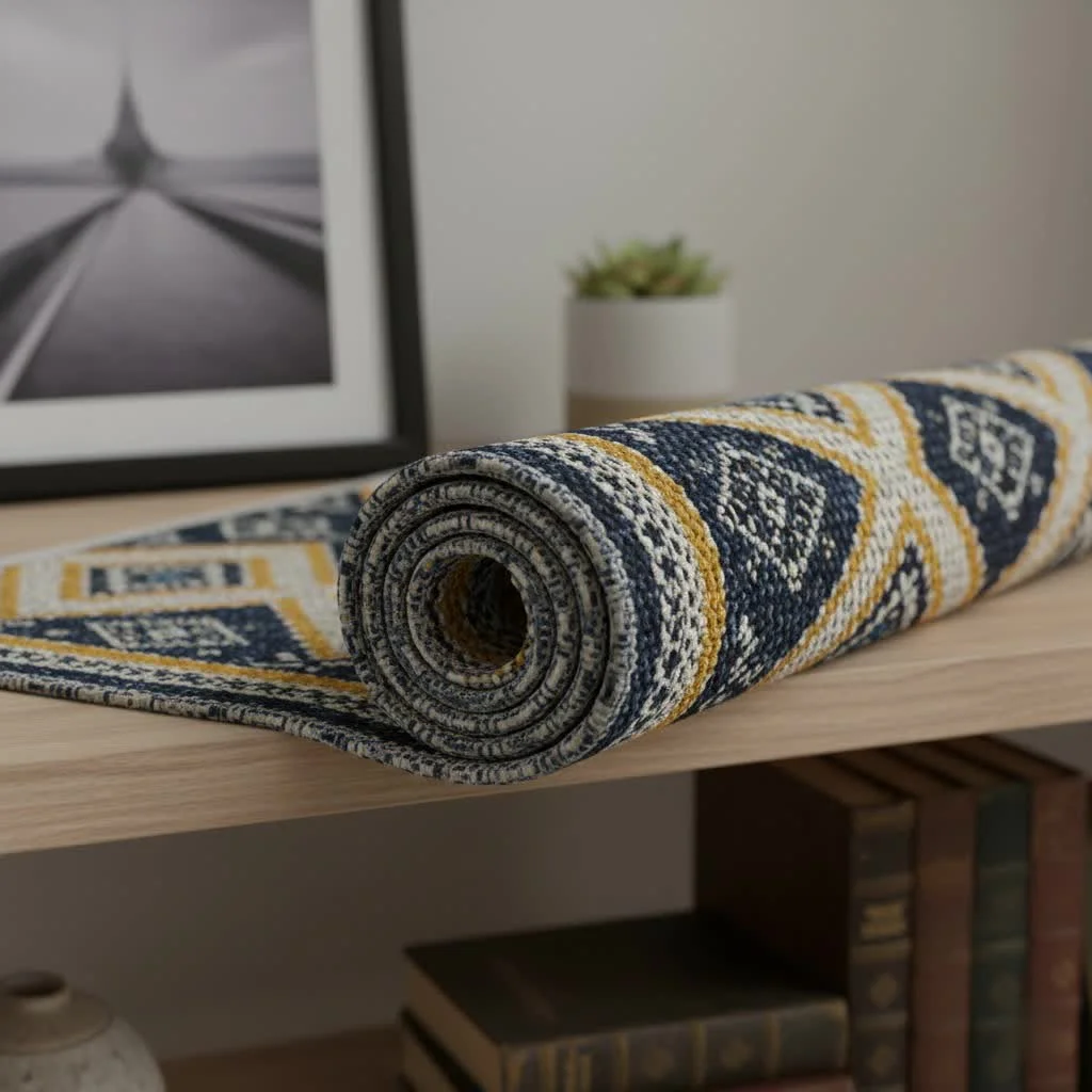2x3 rug in a cozy living room