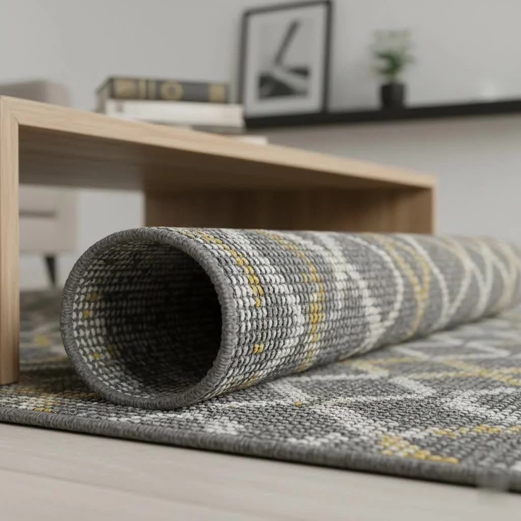 8x8 carpet in a modern living room
